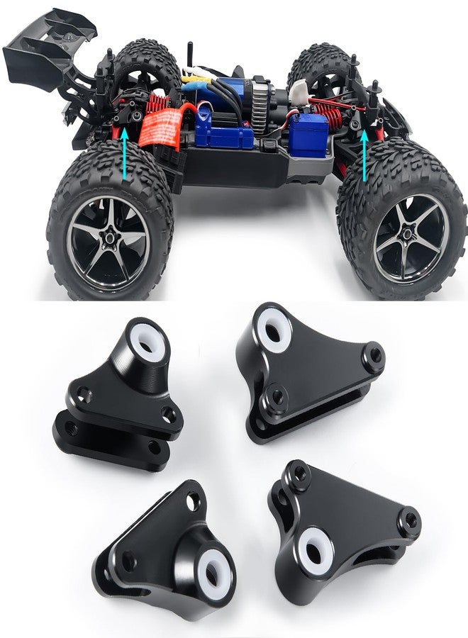 WEFEINO 4PCS Aluminum RC Front Rear Shock Absorber Mount Upgrade Parts for Tra-xxas 1/16 Mini E-REV0 VXL RC Car Buggy - Image 1